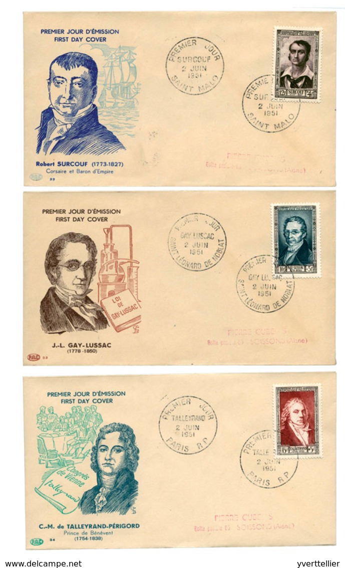 421 N°891/896 Obl. Enveloppes 1er Jour. - Other & Unclassified