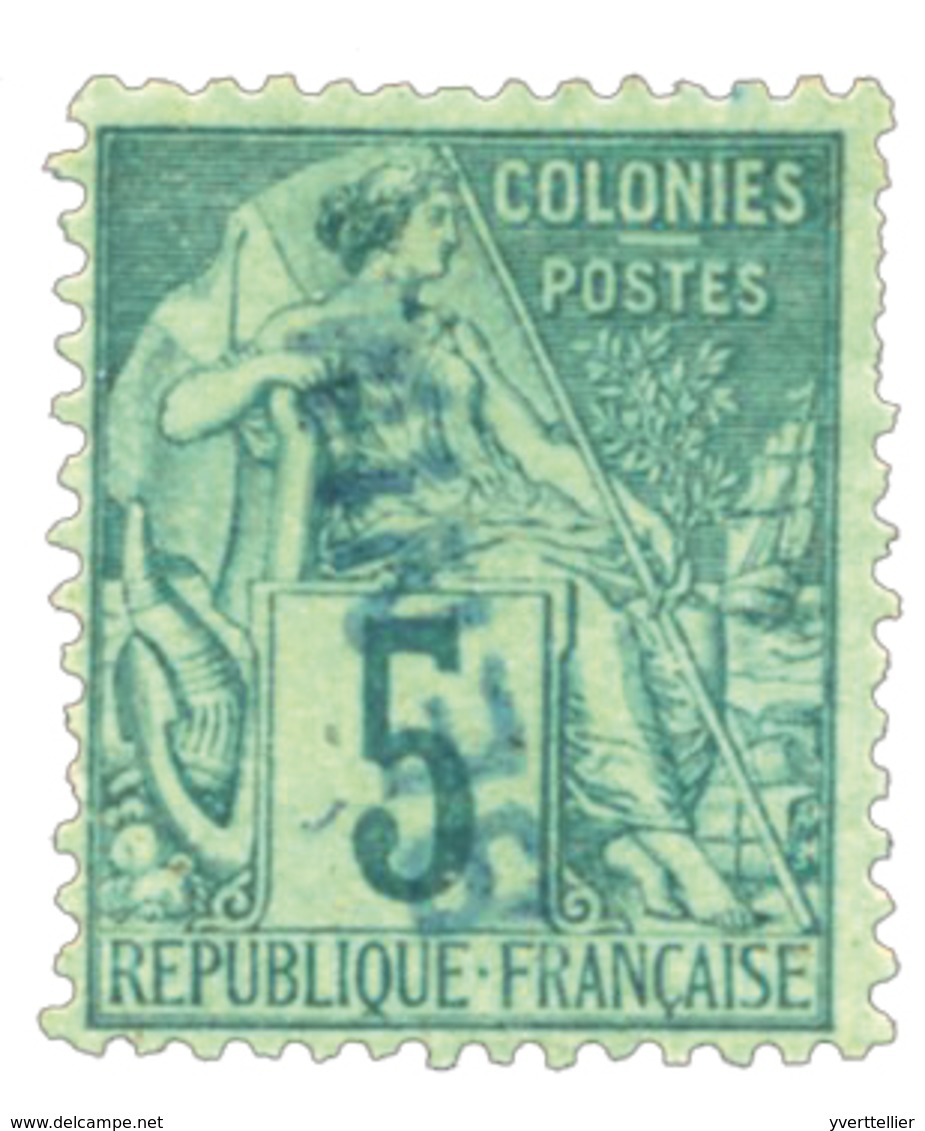 790 Bénin N°4A* Surcharge Bleue, Gomme étalée. - Other & Unclassified