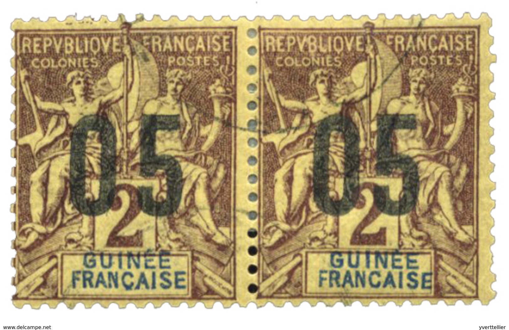 849 Guinée Française N°48A Obl. - Autres & Non Classés