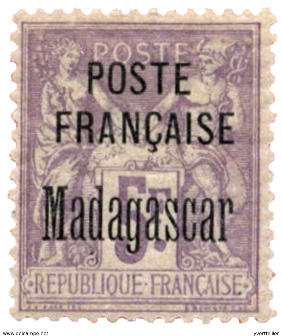 883 Madagascar N°22* - Autres & Non Classés