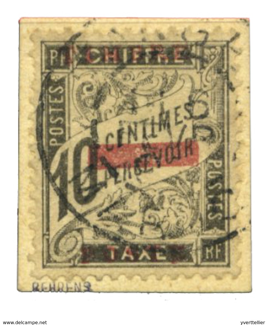 903 Maroc N°10 Obl. TB Sur Fragment, Signé Brun Et Calves - Other & Unclassified