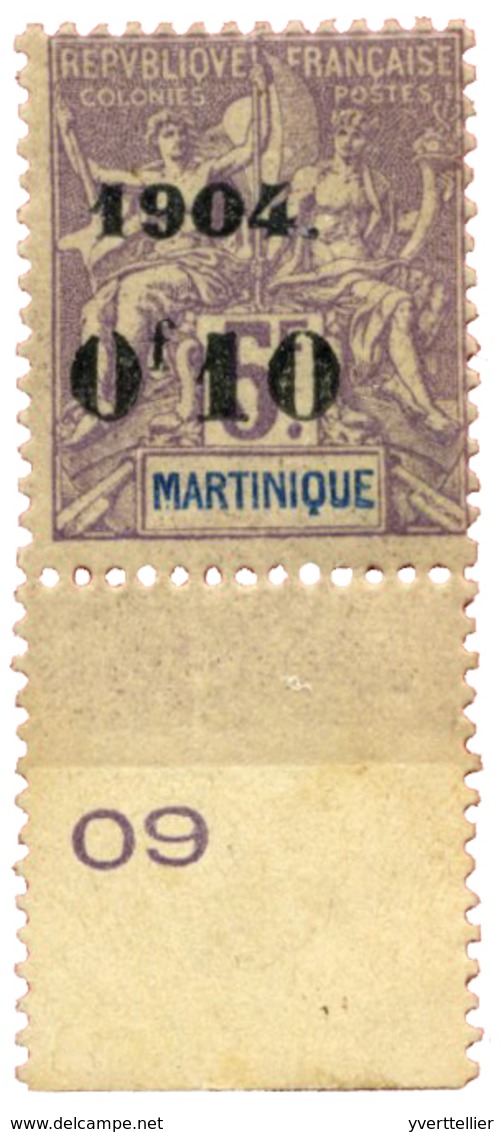 910 Martinique N°59* Signé Roumet - Other & Unclassified