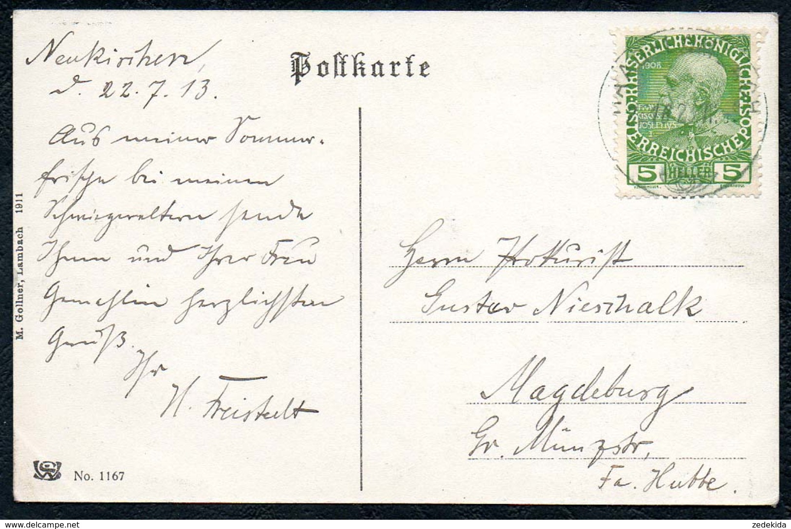 B2699 - Lambach - Gel 1913 - M. Gollner - Lambach