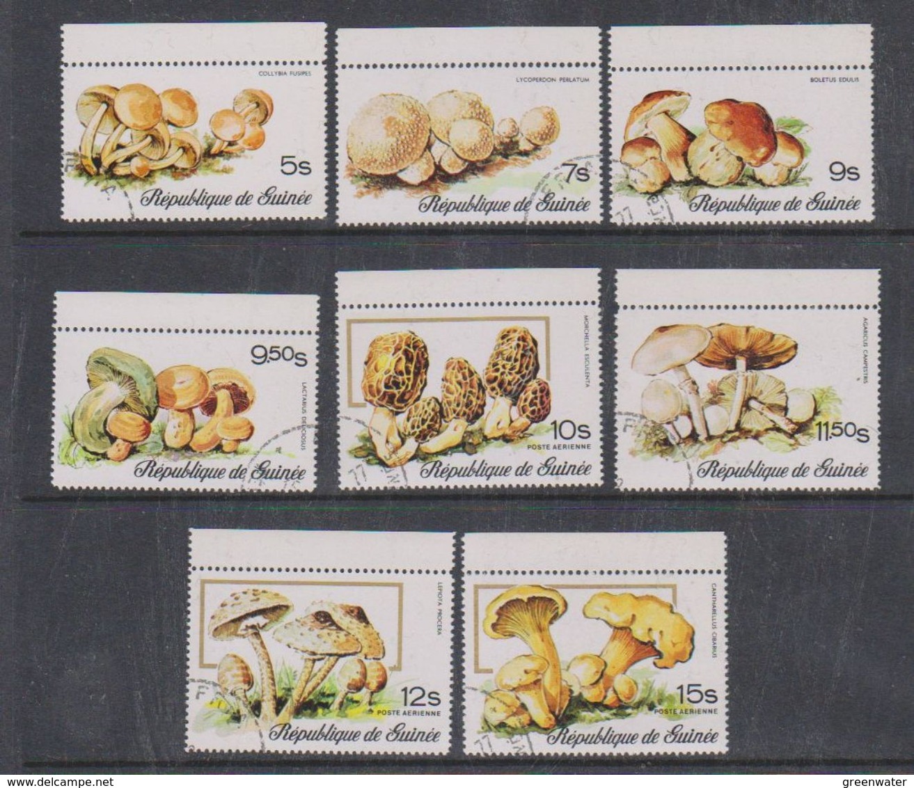 Guinée 1978 Fungi / Mushrooms 8v Used Cto (38097) - Guinee (1958-...)