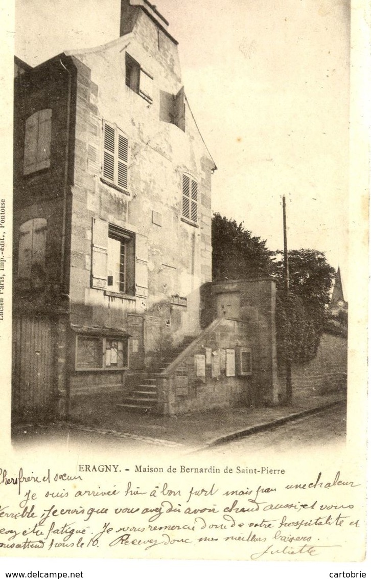 Dépt 95 - ÉRAGNY - Maison De Bernardin De Saint-Pierre - Carte Précurseur - Eragny