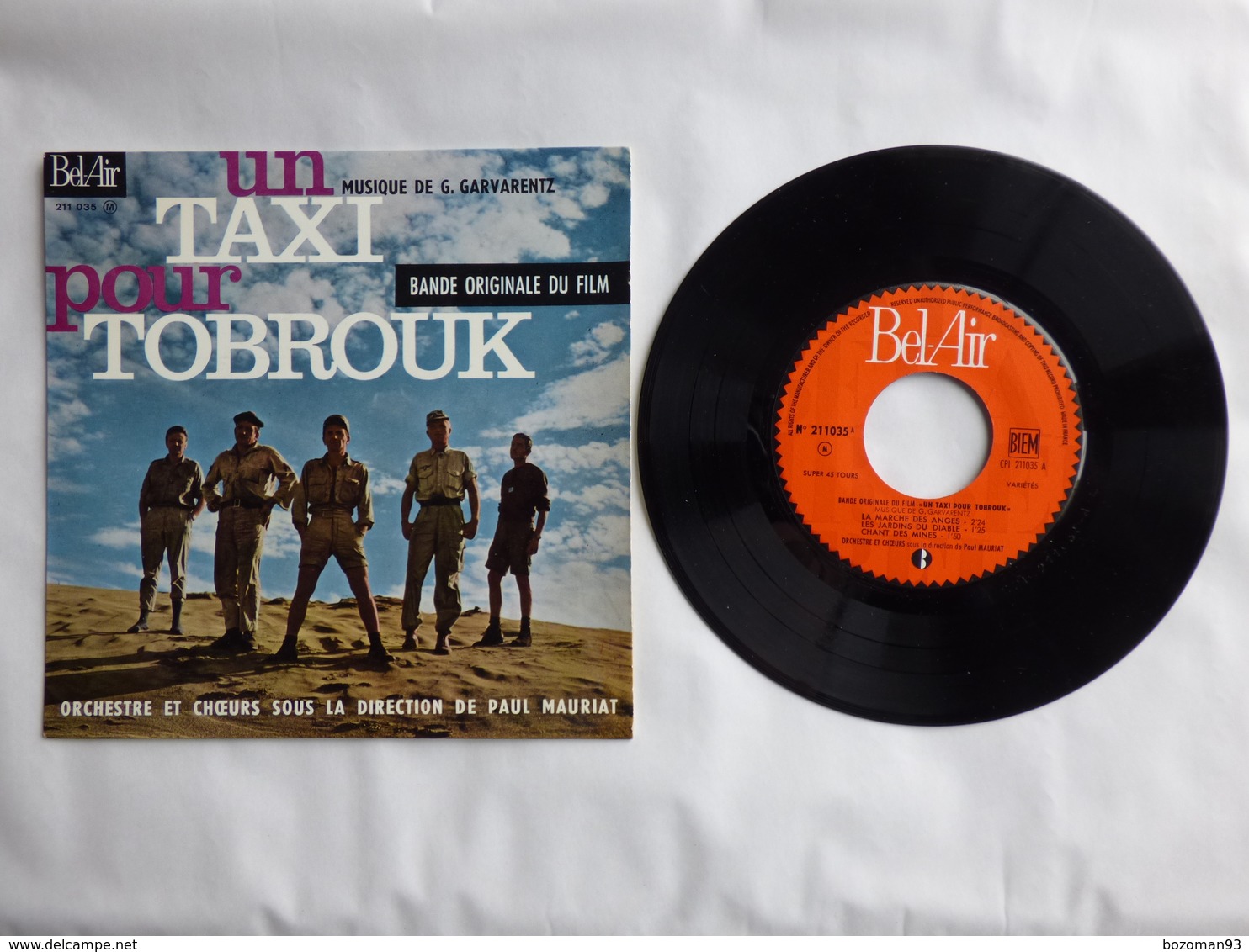 B.O.F UN TAXI POUR TOBROUK  Label BEL AIR 211.035  MUSIQUE GEORGES GARVARENTZ - Filmmusik