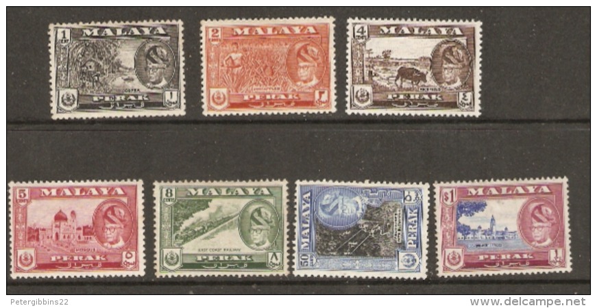 Malaysia  Perak  1957  Various Values  To $1 Mounted Mint - Perak