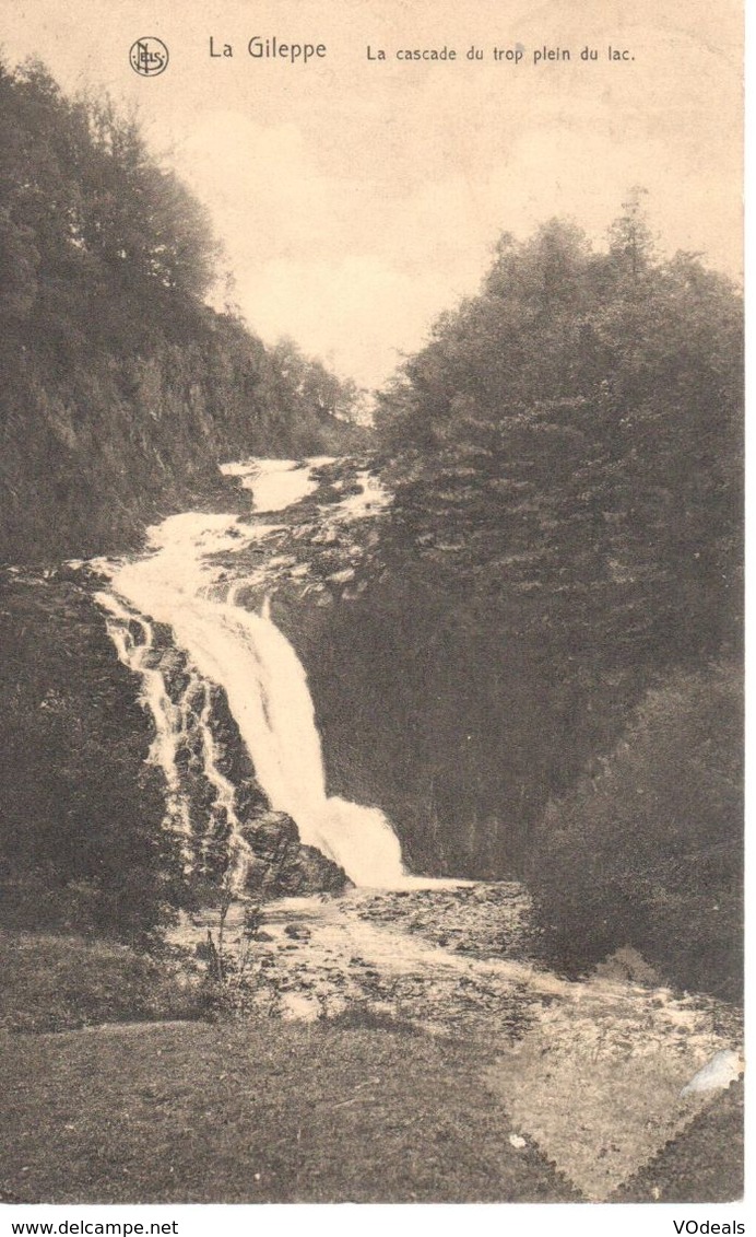 Liège - CPA - Gileppe - La Cascade Du Trop Plein Du Lac - Gileppe (Stuwdam)