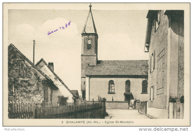 68 CHALAMPE / Eglise Saint Wendelin / - Chalampé