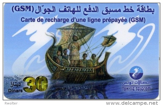 @+ Tunisie - Recharge GSM Tunisie Telecom - 30 Din - Navire - Tunisie