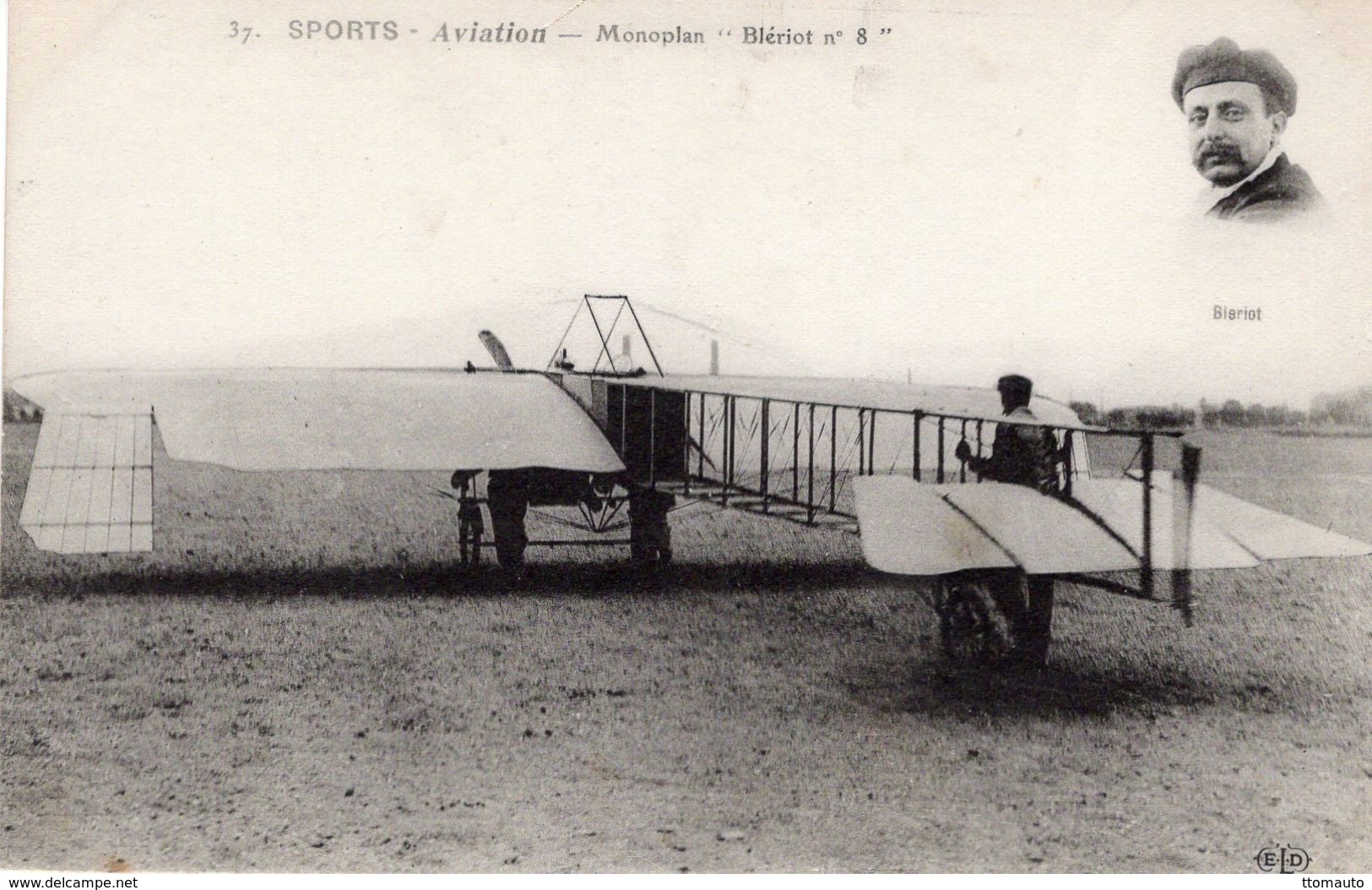 Aviateur Louis Blériot Avec Son Monoplan 'Blériot No.8'  -  CPA - ....-1914: Precursors