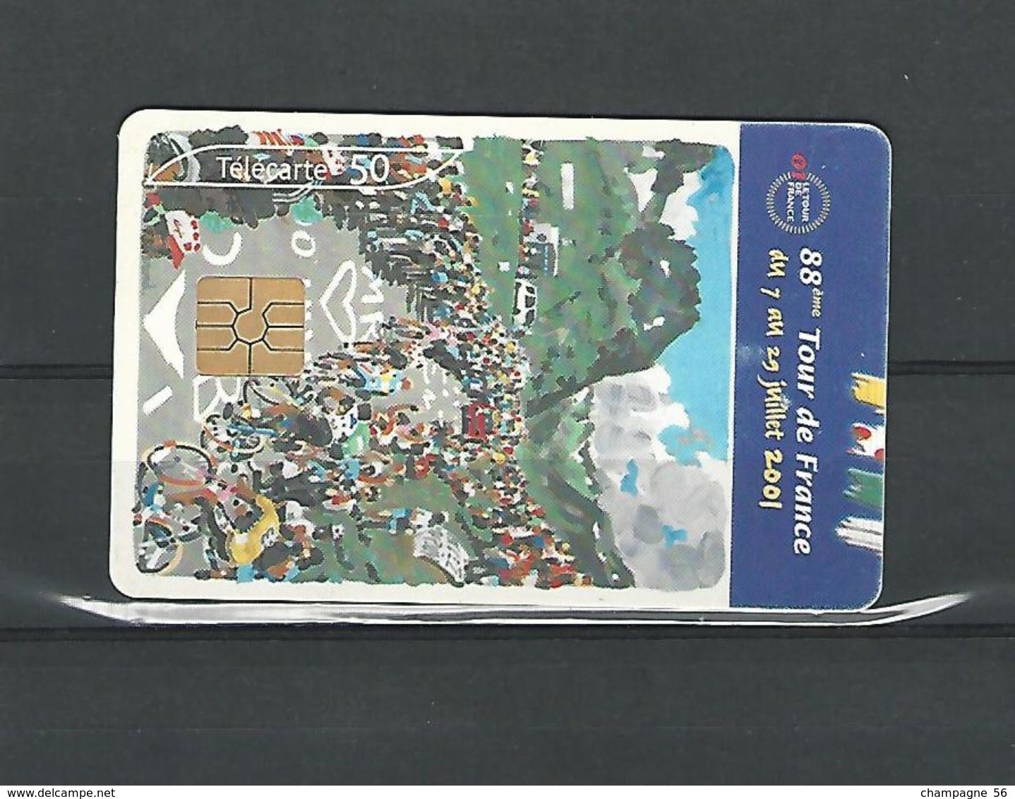 VARIÉTÉS FRANCE TÉLÉCARTE TOUR DE FRANCE 2001   06 /01 F1141 GEM 2 UNITÉ  50 UTILISÉE - Variétés