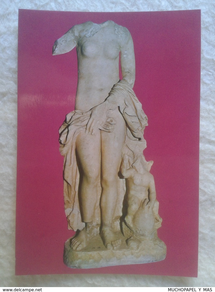 POSTAL POST CARD POSTCARD CARTE POSTALE ESPAÑA SPAIN ESPAGNE EXTREMADURA MÉRIDA MUSEO.VENUS CON EROS SOBRE UN DELFÍN VER - Mérida