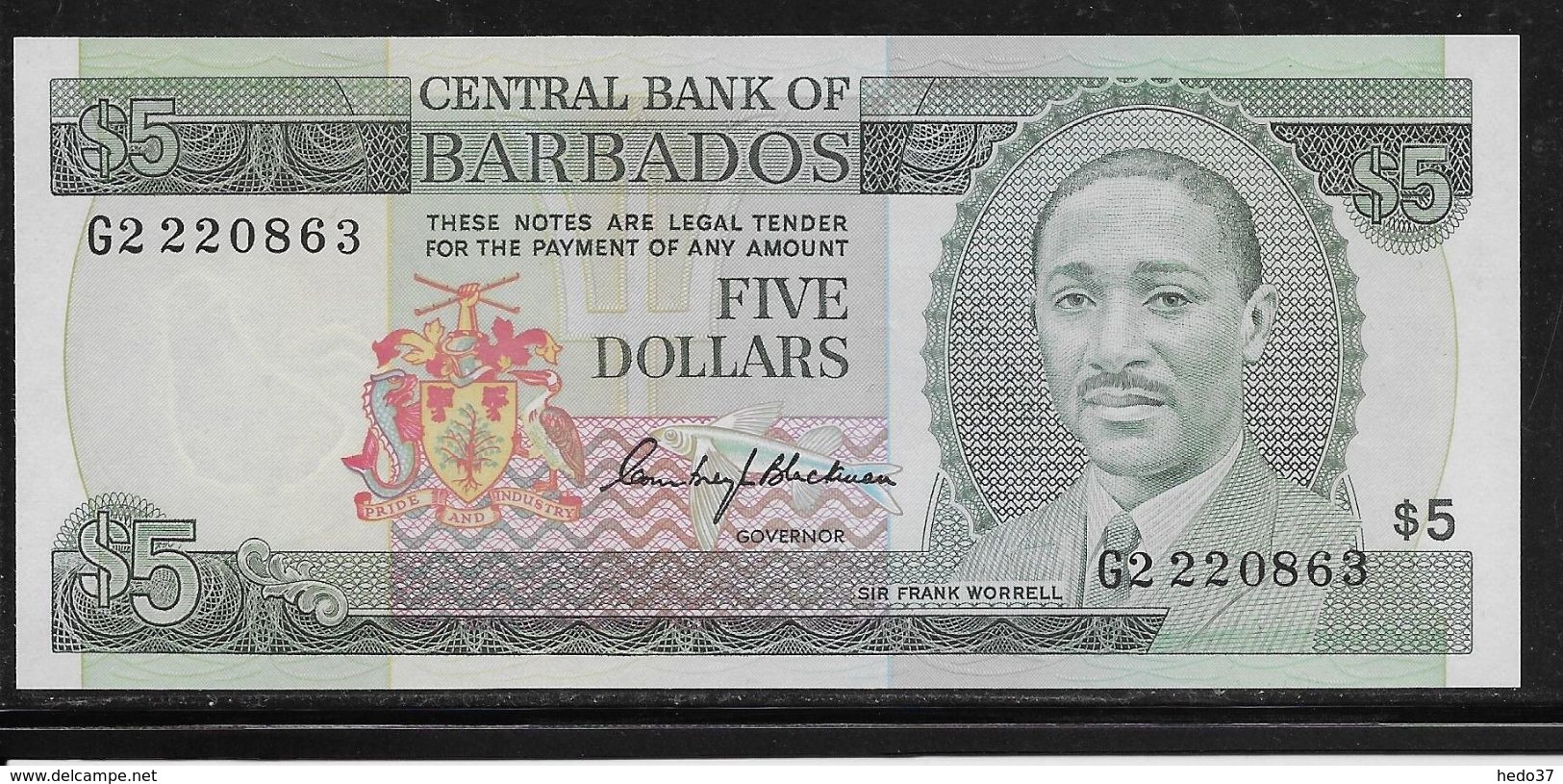 Barbades -  1 Dollar - Pick N°32 - Neuf - Barbades