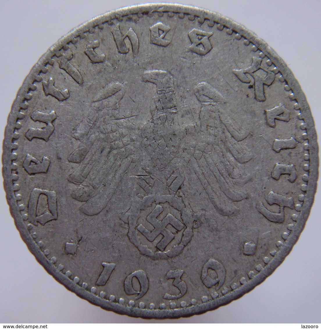 Germany 50 Reichspfennig 1939 E VG/F - 50 Reichspfennig
