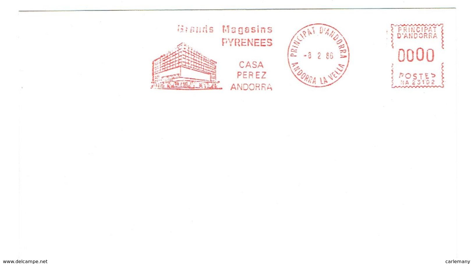 1 ENVELOPES SOBRES MAQUINA MACHINE  1986 RARE - Machines à Affranchir (EMA)