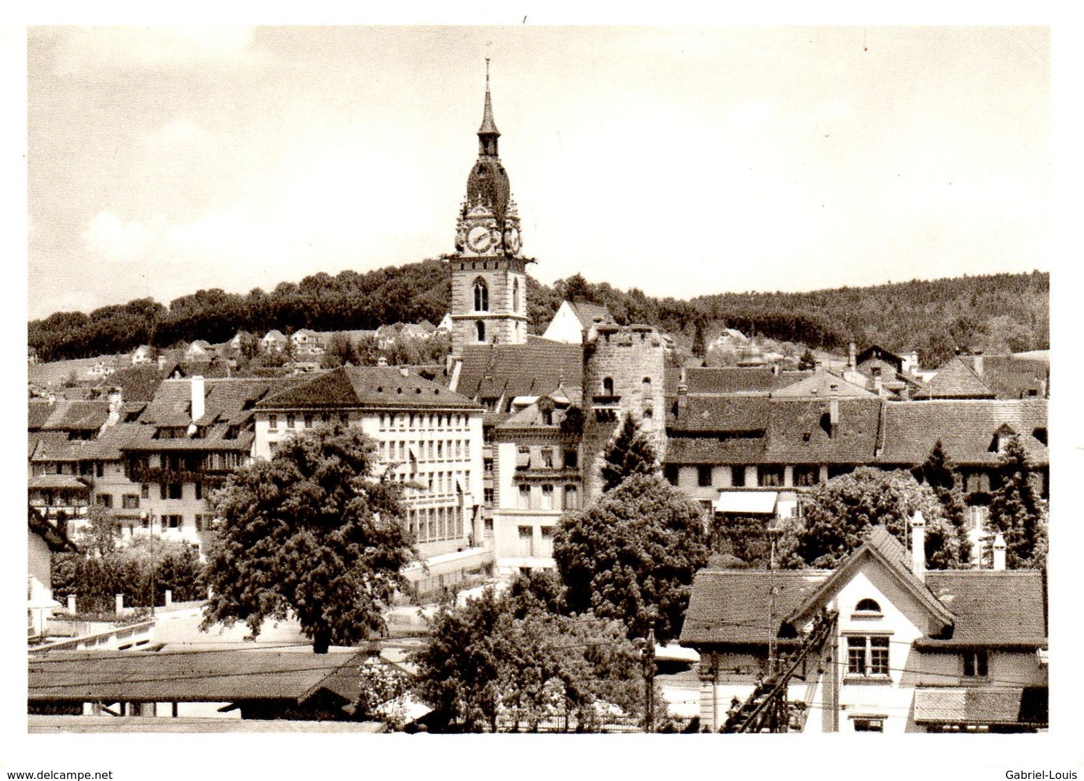 Zofingen Alter Folterturm Und Kirche (carte Grand Format 10X15 Cm) - Zofingue