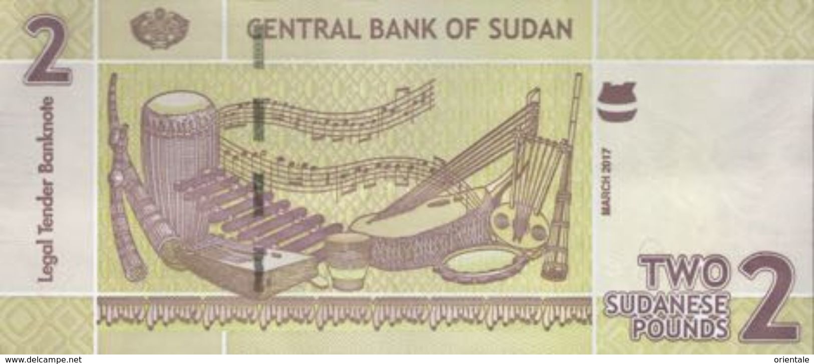 SUDAN P. 71c 2 P 2017 UNC - Soudan