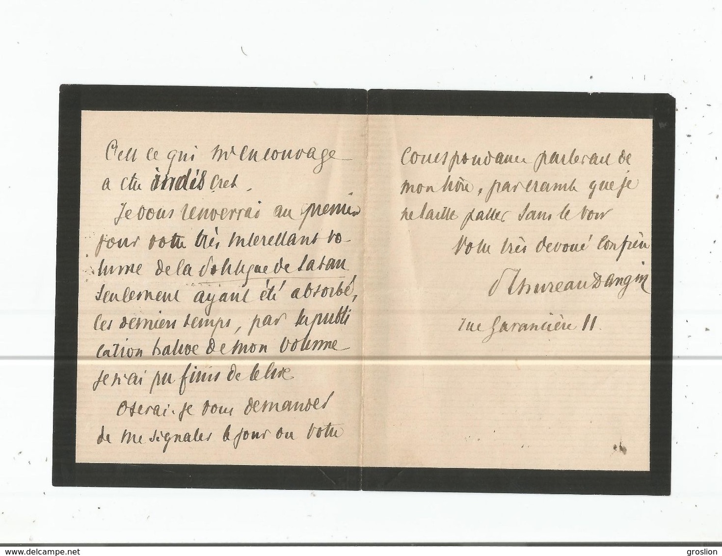 PAUL THUREAU- DANGIN  (1837 PARIS 1913 PARIS) HISTORIEN FRANCAIS SECRETAIRE PERPETUEL DE L'ACADEMIE FRANCAISE  L A S - Sonstige & Ohne Zuordnung