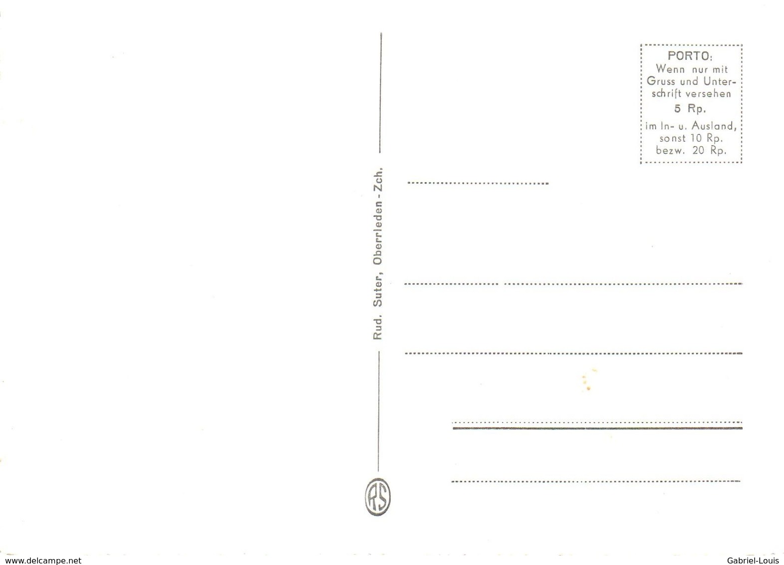 Crusch Alva Hotel Zuoz (carte Grand Format 10X15 Cm) - Zuoz