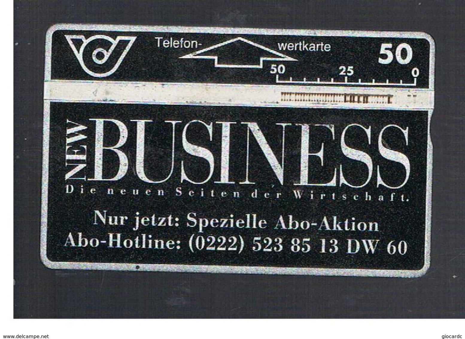 AUSTRIA - TELEKOM AUSTRIA L&G - 1993 BUSINESS  - USED - RIF. 10258 - Publicité