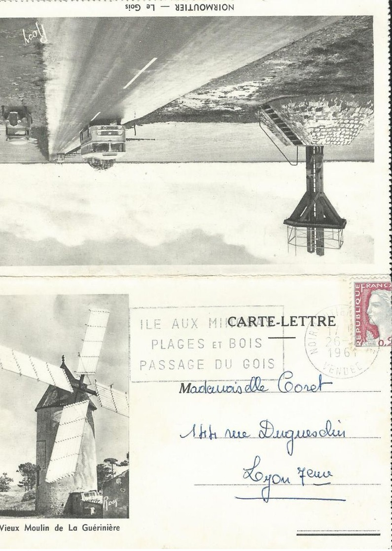 Carte  - Lettre Dépliant  85 Noirmoutier  -- Le Gois - Noirmoutier