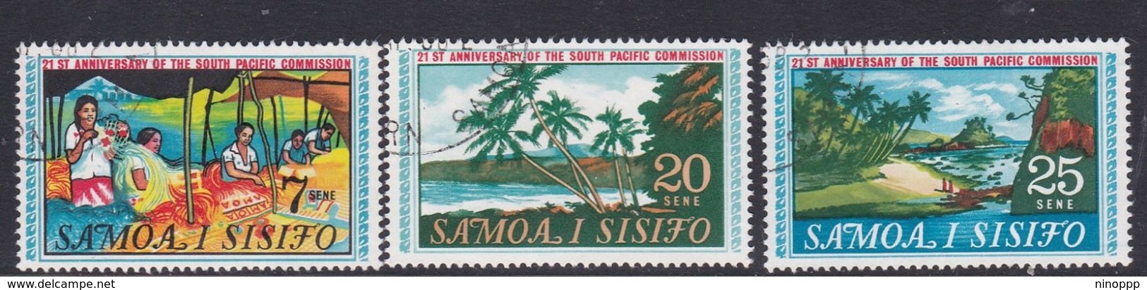 Samoa SG 302-304 1968 21st Anniversary Of The South Pacific Commission, Used - Samoa