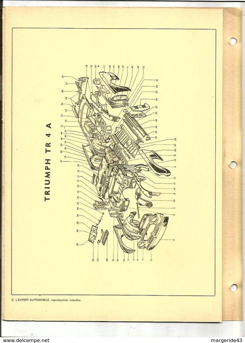 FICHE TECHNIQUE VOITURE TRIUMPH 2000 - KFZ