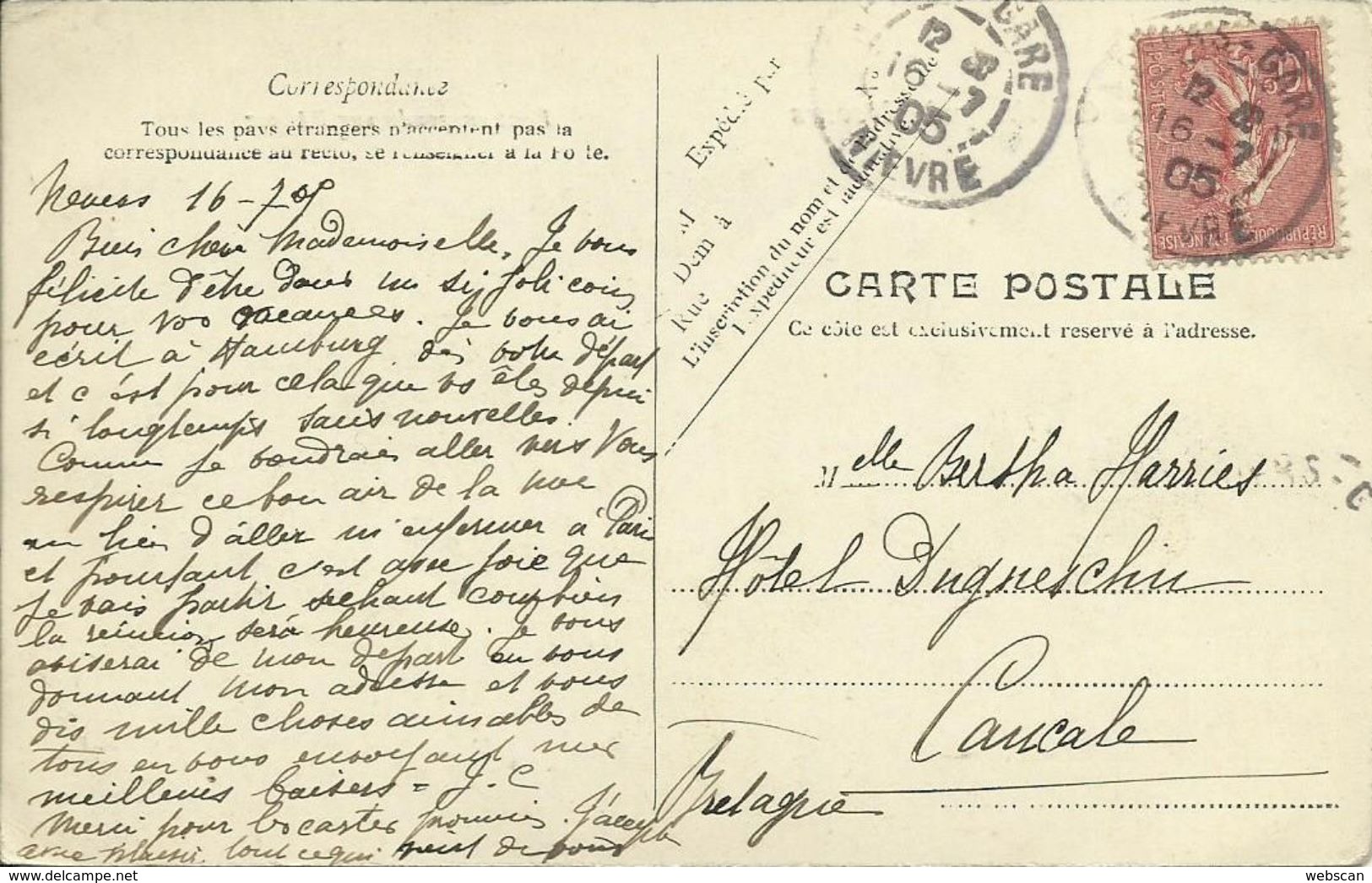 CPA Le Guétin Près Nevers - Pont Suspendu Sur L'Allier 1905 #03 - Nevers
