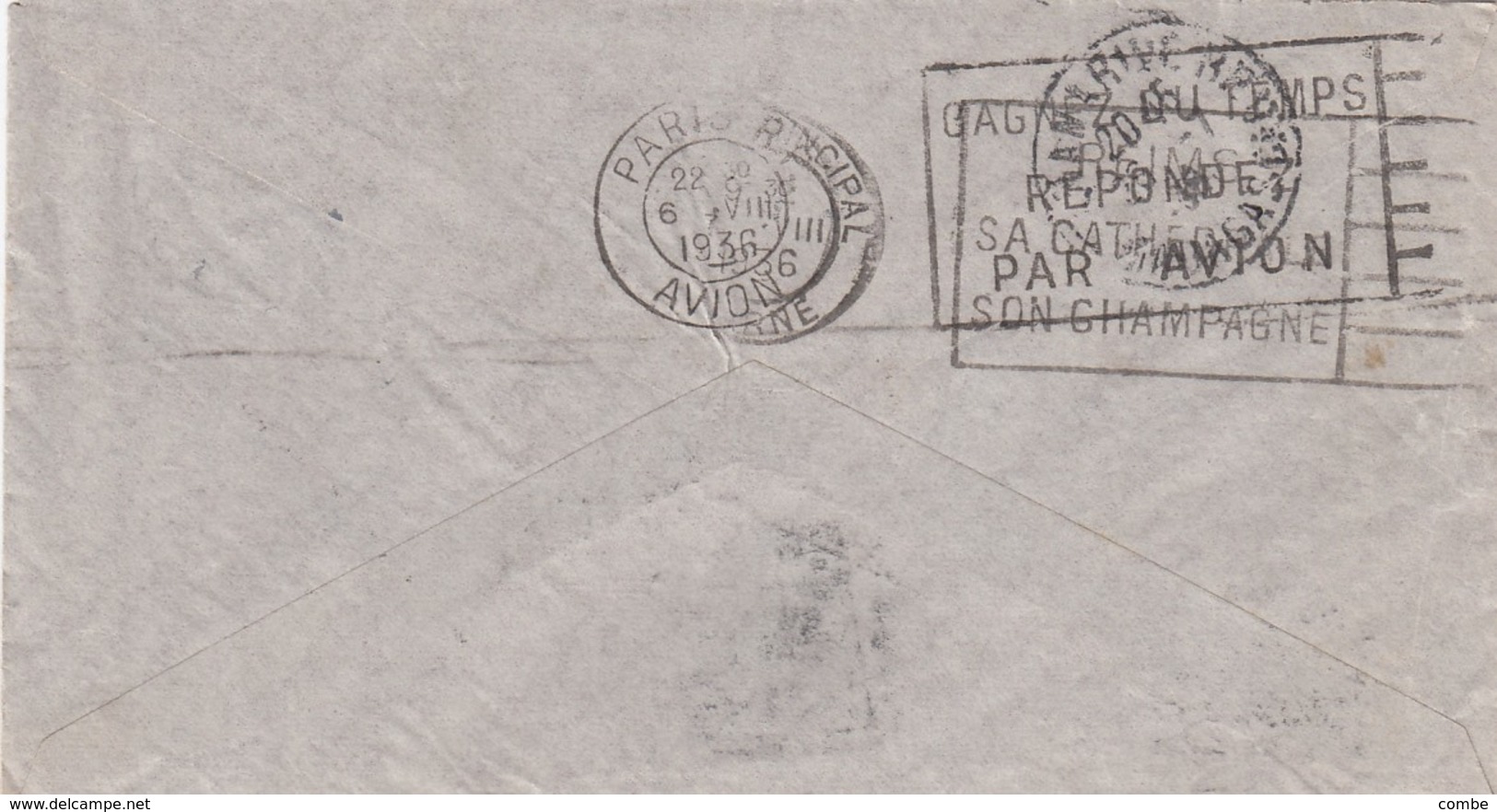 LETTRE MADAGASCAR. 27 7 37. VIA BROCKEN HILL. MAHANDRO POUR LA FRANCE / 2 - Lettres & Documents