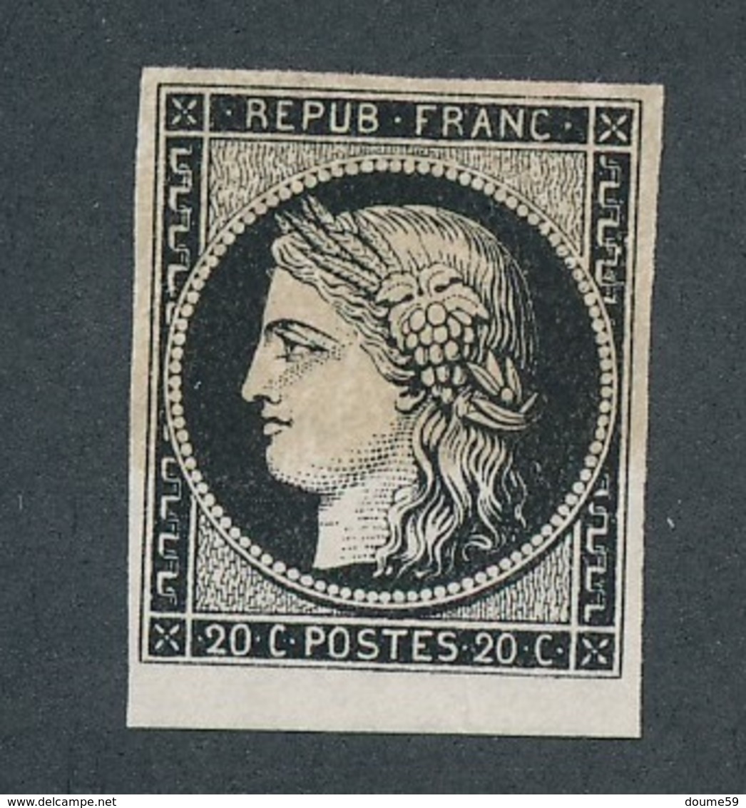 BZ-31: FRANCE: Lot "CERES" Avec N°3 NSG Bord De Feuille (curieusement Bicolore) - 1849-1850 Cérès