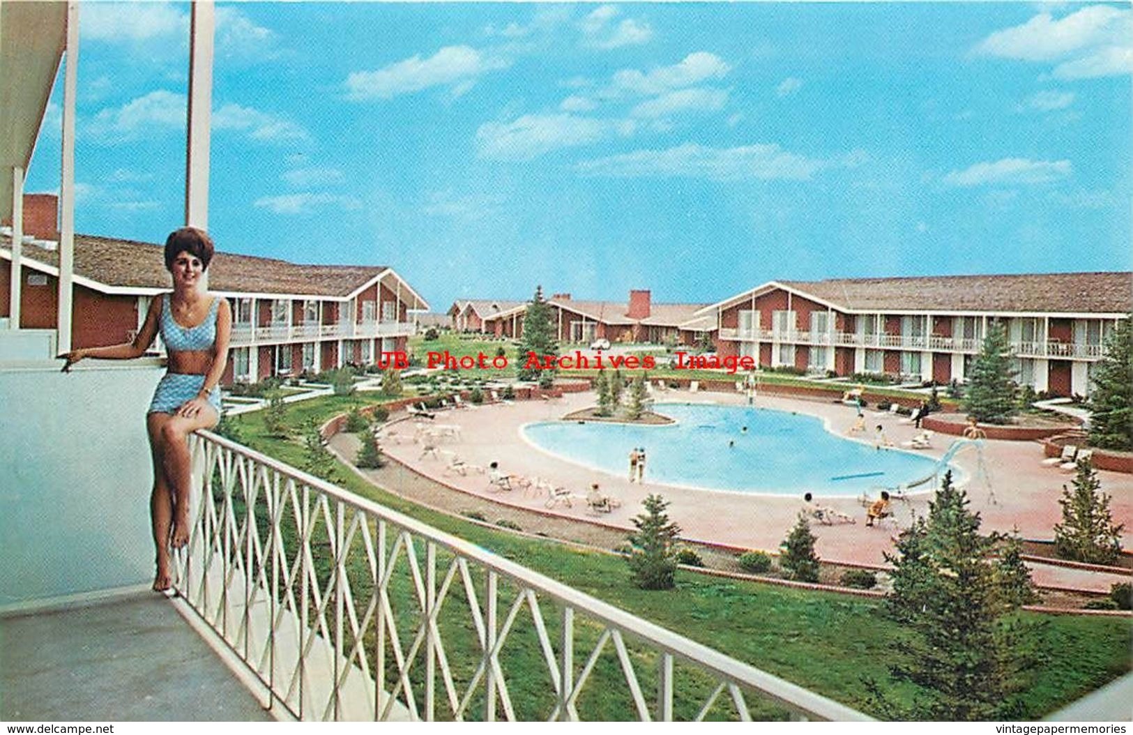 278927-Wyoming, Cheyenne, Holding's Little America, Motel, Swimming Pool, Bill Nation By Dexter Press No 16860-C - Cheyenne