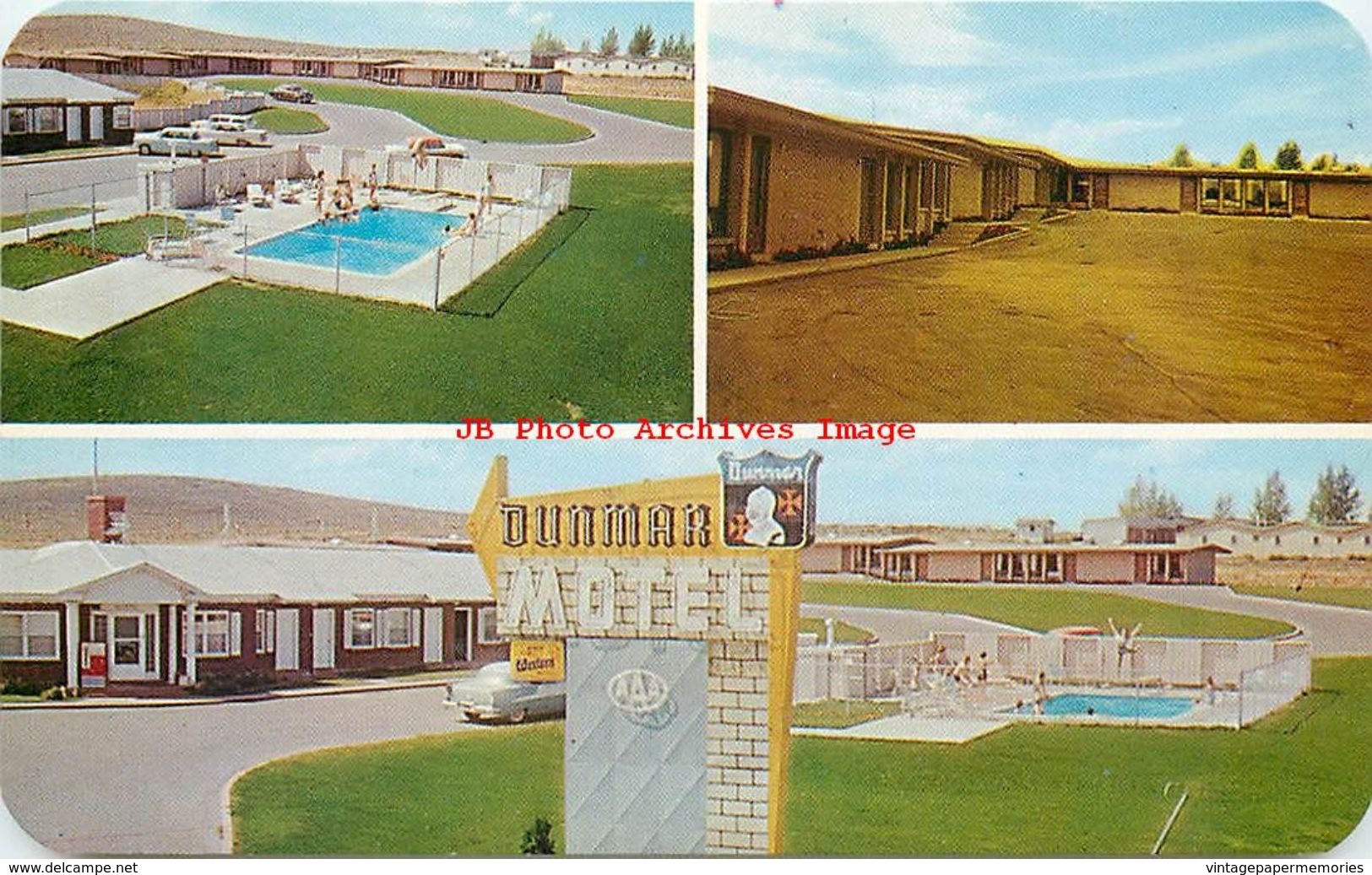 279013-Wyoming, Evanston, Dunmar Motel, Lincoln Highway, Multi-View, Dexter Press No 35006-B - Evanston