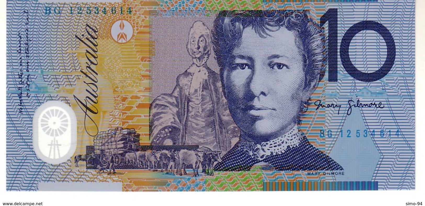Australia P.58f  10 Dollars 2012  Unc - 2005-... (Polymer)