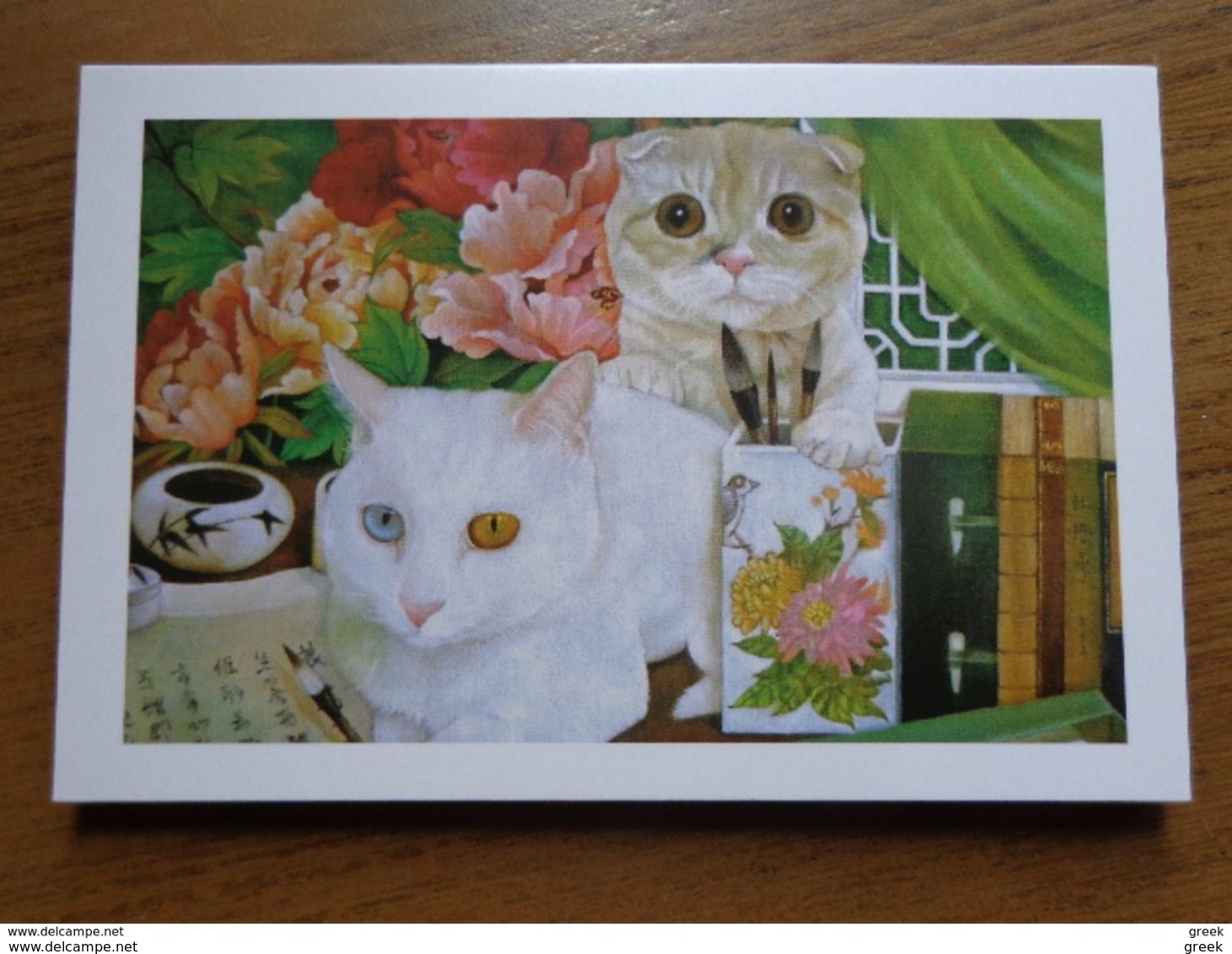 12 cards with Funny Cats - 12 leuke poezenkaarten (onbeschreven, unwritten, see pictures)