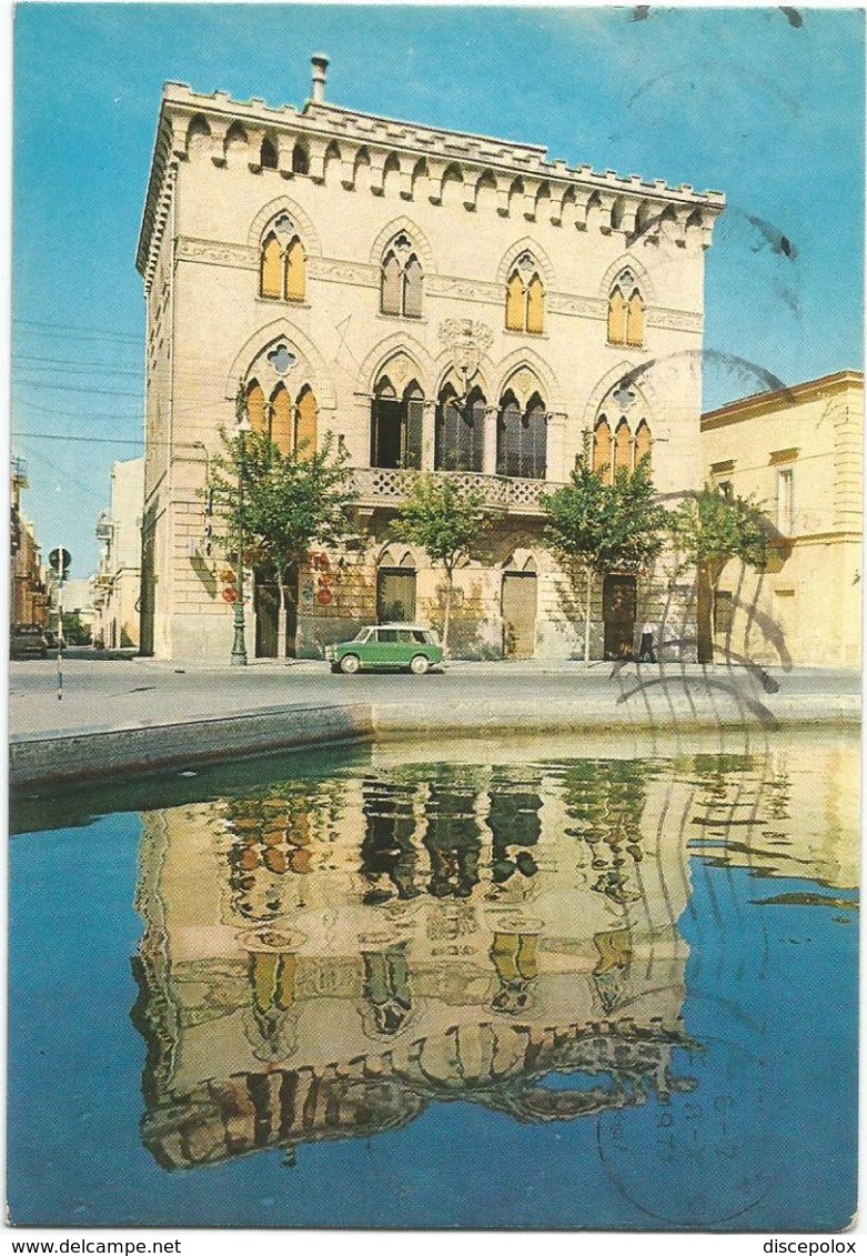 X1287 Cerignola (Foggia) - Palazzo Manfredi - Auto Cars Voitures / Viaggiata 1971 - Cerignola