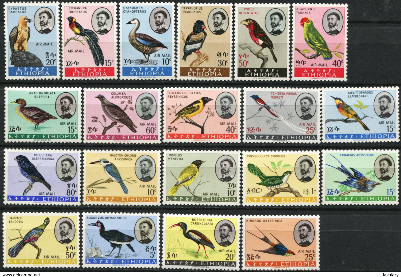 ETHIOPIA 1962 1963 1966 1967 Birds Fauna MNH - Etiopia