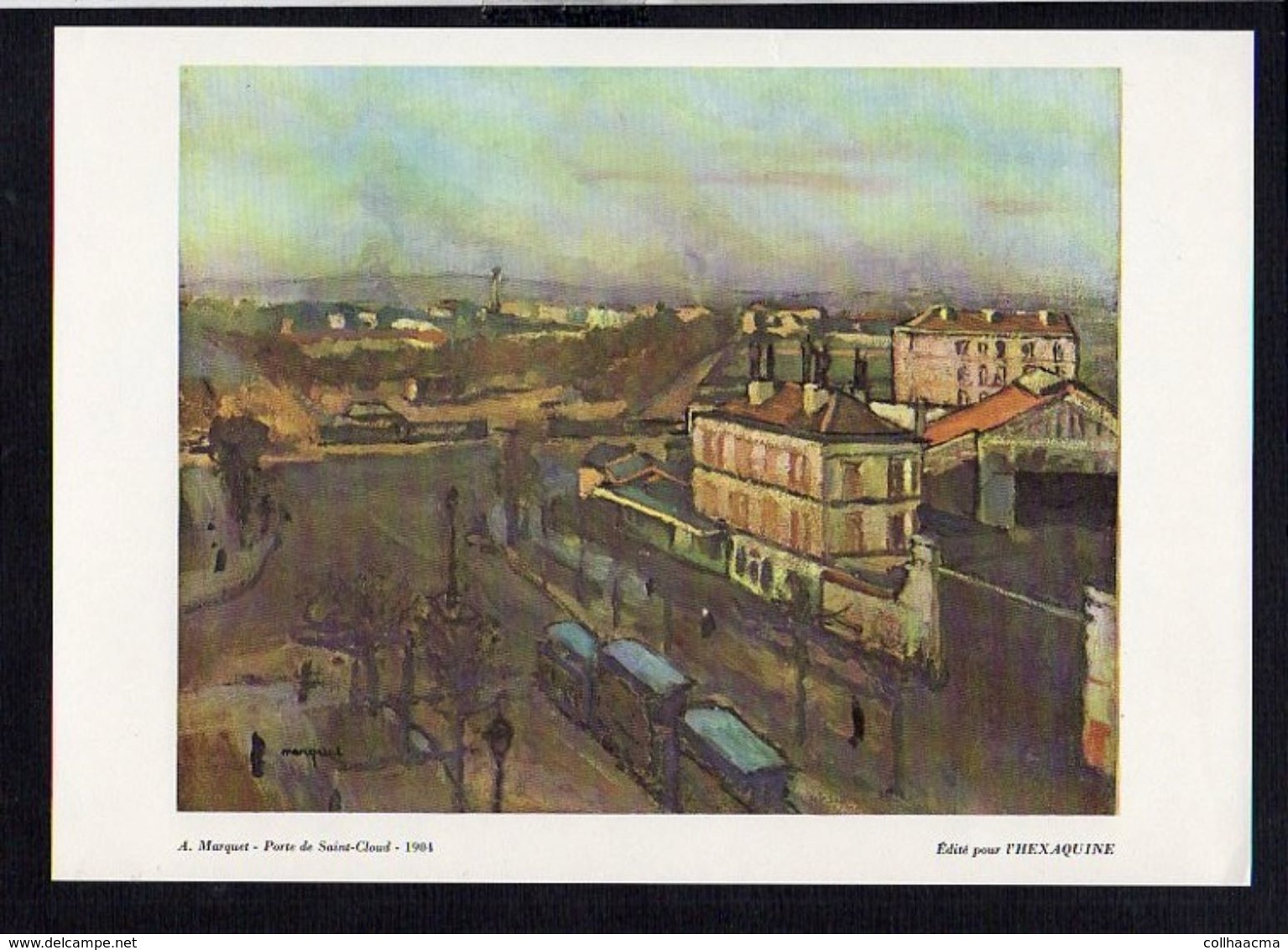 Art / Publicité Laboratoire Du Gomenol / " ( Paris) Porte De Saint Cloud 1904" De A. Marquet - Advertising