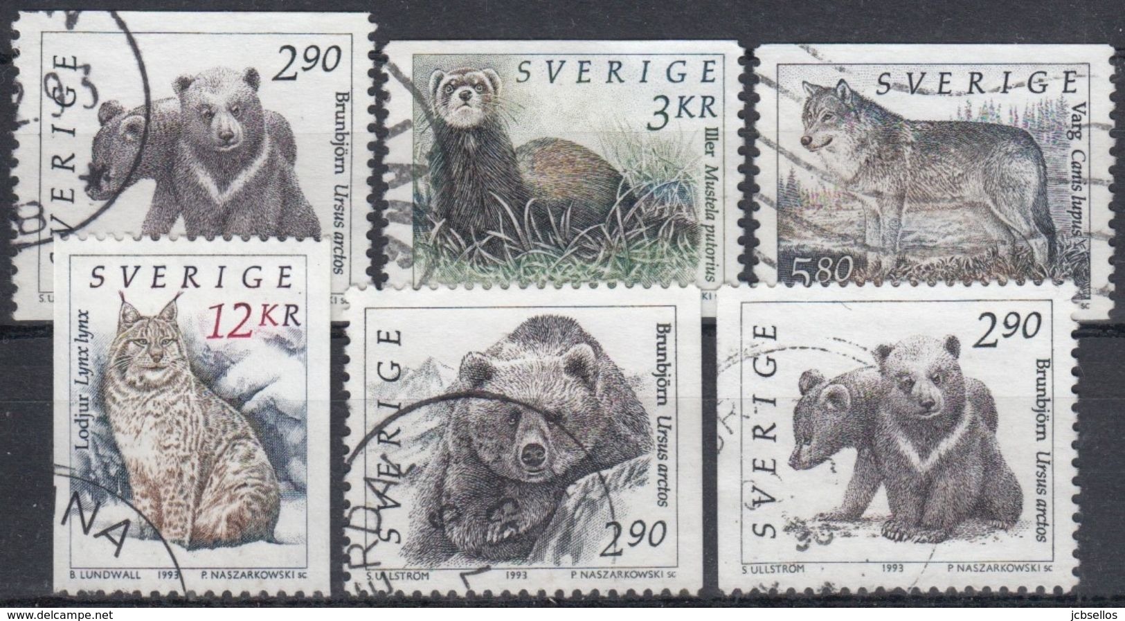 SUECIA 1993 Nº 1738/38A USADO - Oblitérés