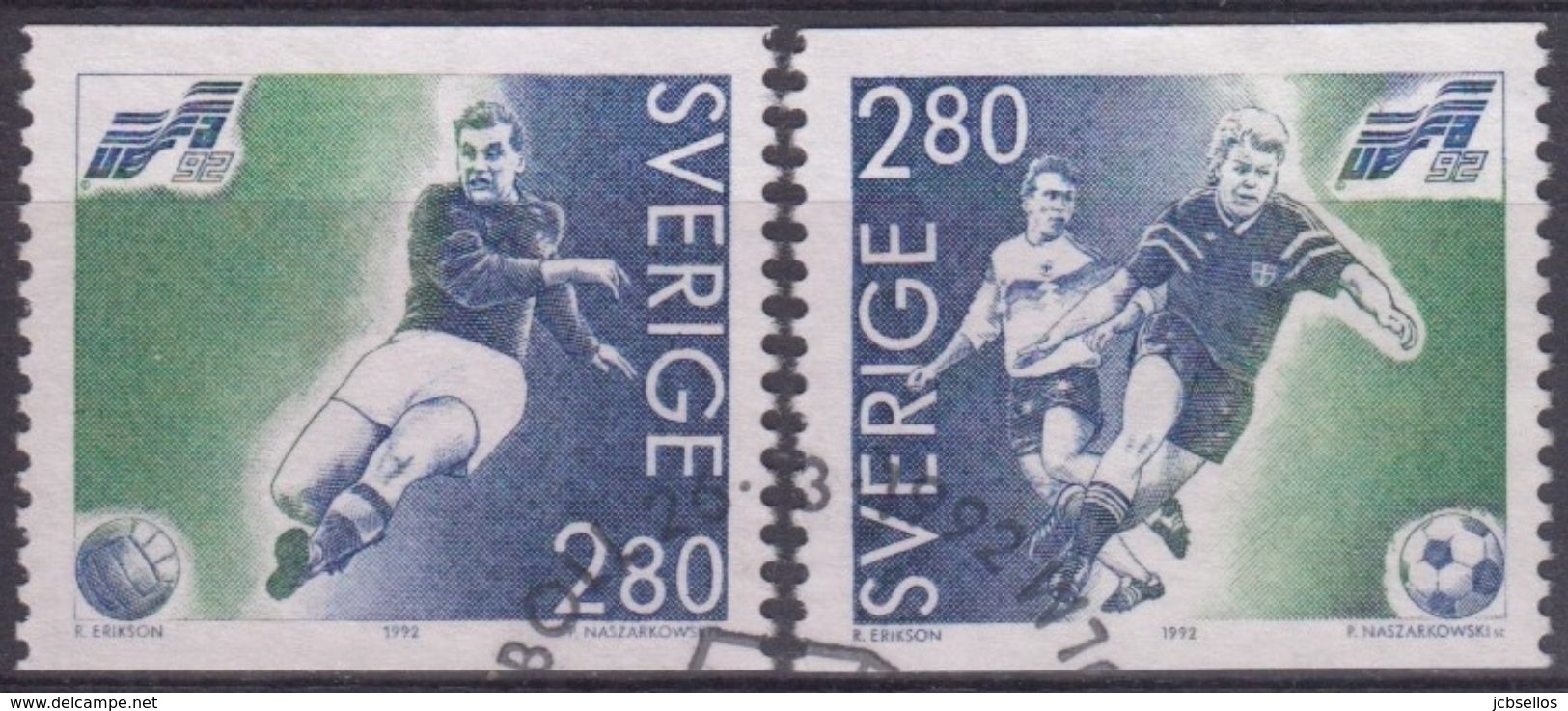 SUECIA 1992 Nº 1697/98 USADO - Oblitérés