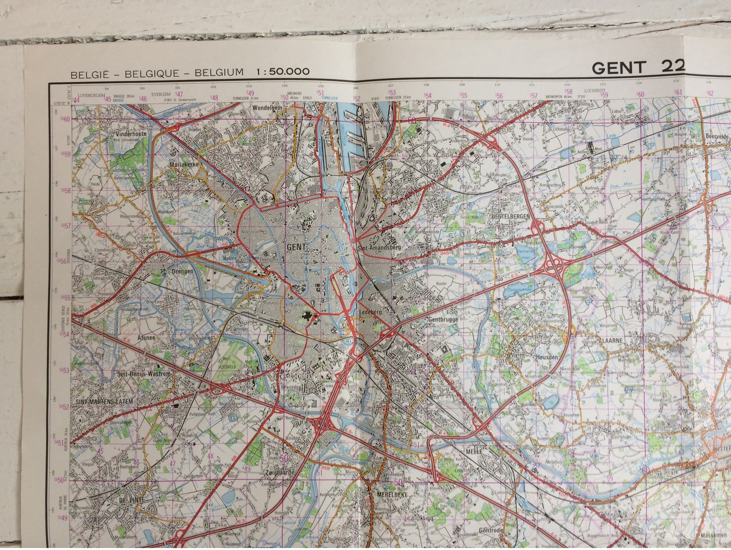 STAFKAART / CARTE D'ETAT MAJOR GENT 22 - 1/50.000 M736 - 1983 - Topographical Maps