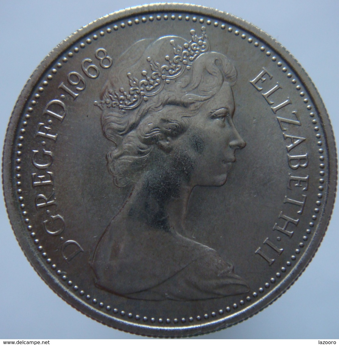 LaZooRo: Great Britain 5 Pence 1968 UNC - 5 Pence & 5 New Pence