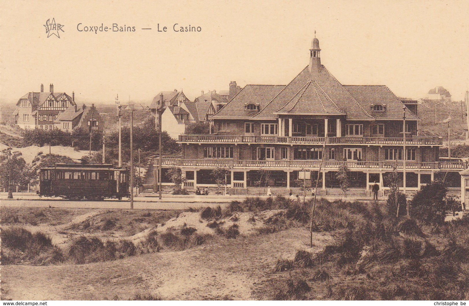 Koksijde, Coxyde Bains, Le Casino, Tram, Tramways (pk45160) - Koksijde