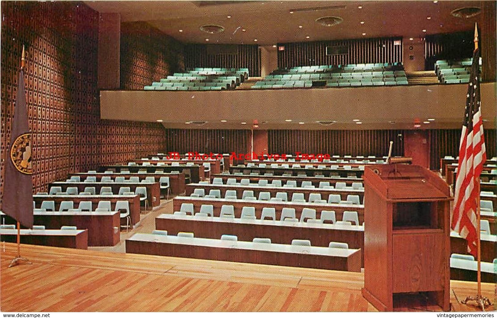 279297-Nebraska, Lincoln, University Auditorium, Interior Scene, Dexter Press No 92052-B - Lincoln