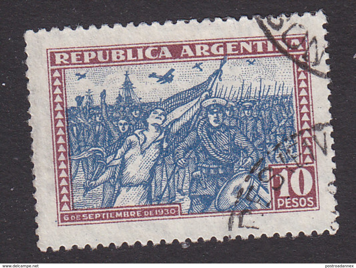 Argentina, Scott #390, Used, March Of The Victorious, Issued 1930 - Used Stamps