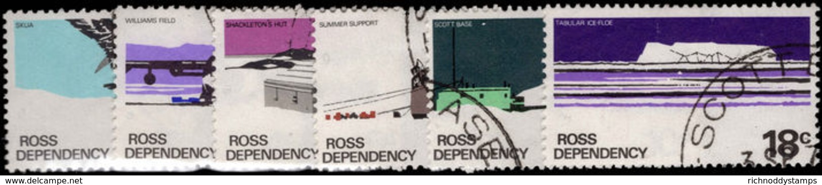 Ross Dependency 1972-79 Set Ordinary Paper Fine Used. - Gebruikt