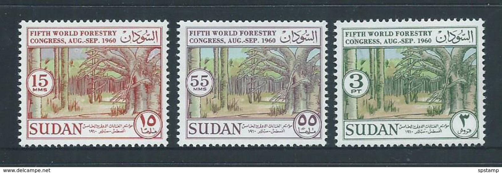 Sudan 1960 Forestry Congress Set 3 MNH - Sudan (1954-...)