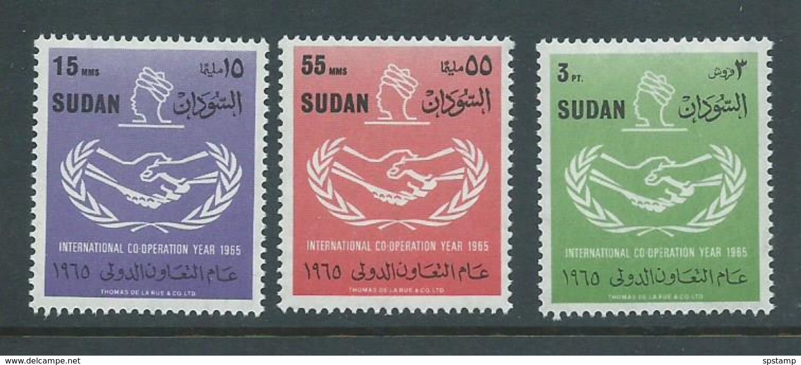 Sudan 1965 ICY International Co-operation Year Set 3 MNH - Sudan (1954-...)