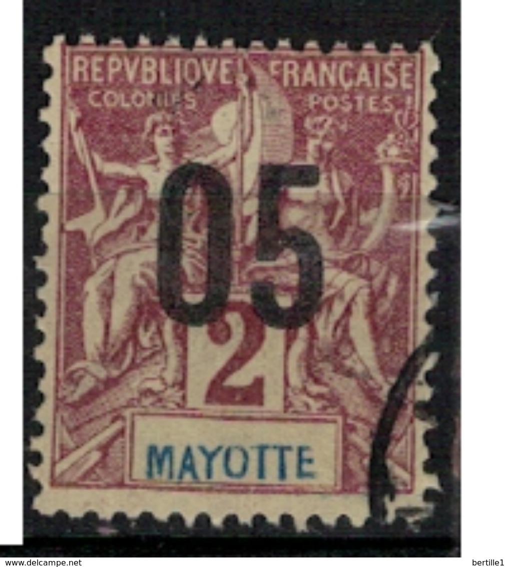 MAYOTTE     N°  YVERT     21    ( 4 )         OBLITERE       ( O   3/01 ) - Usados