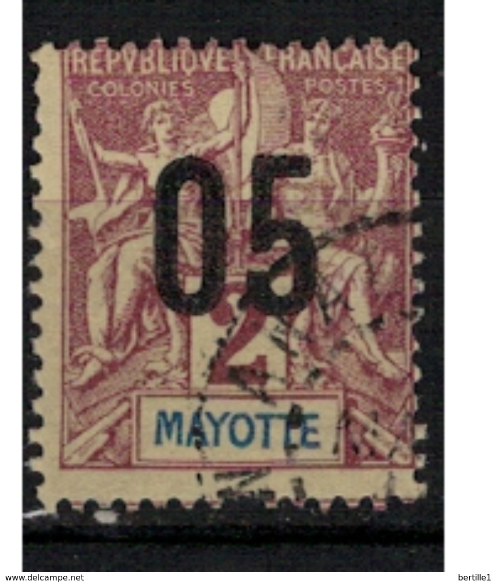 MAYOTTE     N°  YVERT     21    ( 5 )         OBLITERE       ( O   3/01 ) - Usati